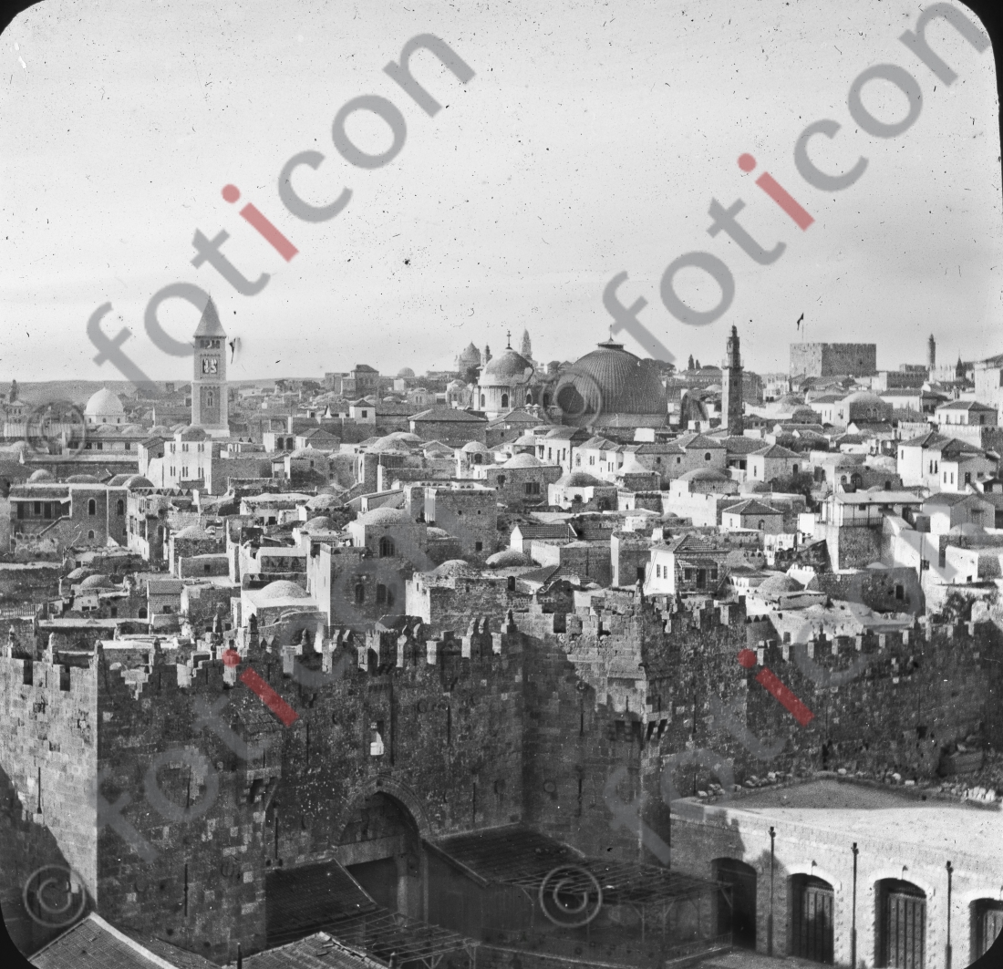 Altstadt von Jerusalem | Old City of Jerusalem  - Foto foticon-simon-149a-008-sw.jpg | foticon.de - Bilddatenbank für Motive aus Geschichte und Kultur